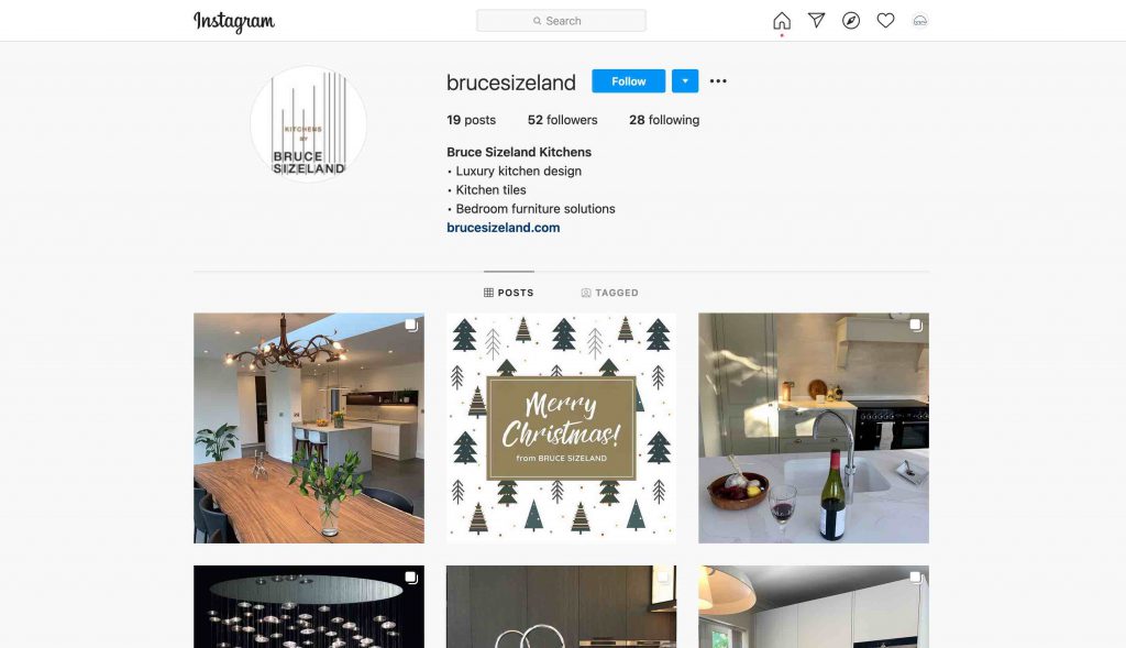 Bruce Sizeland Instagram Page