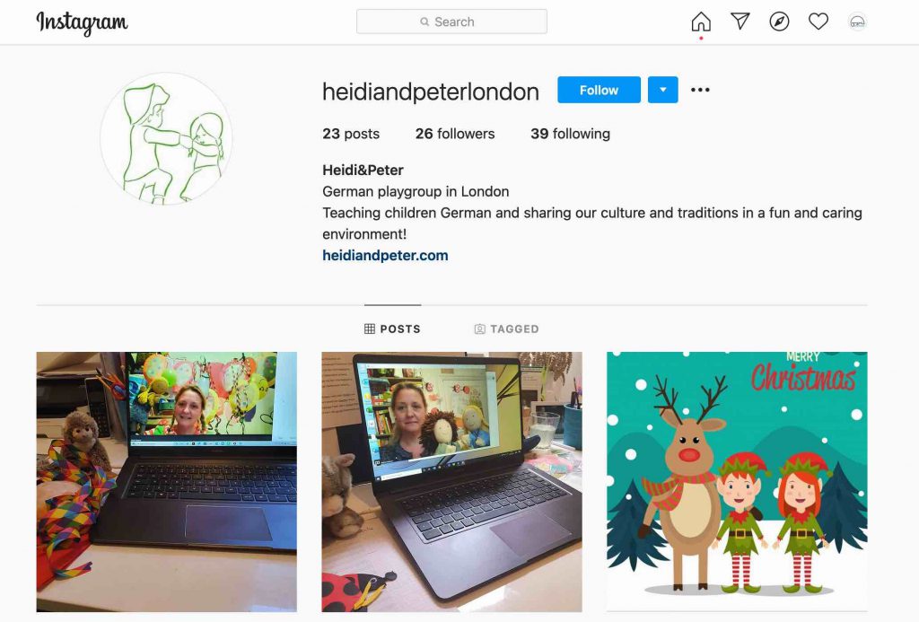 Heidi and Peter Instagram Account